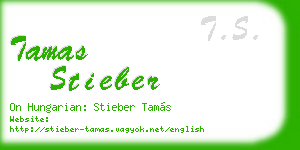 tamas stieber business card